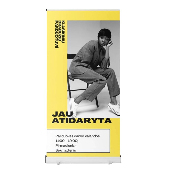 Mobile One-Sided Roll-up Banner