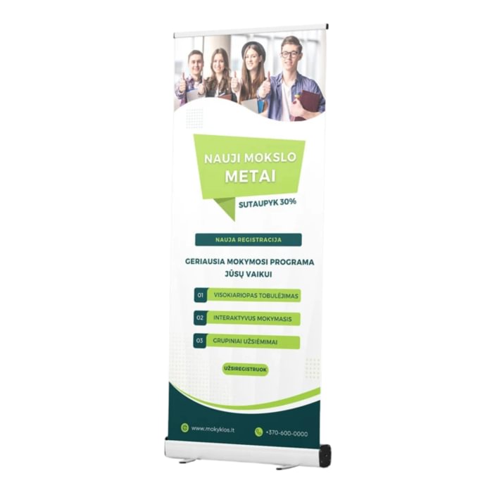 Mobile One-Sided Roll-up Banner