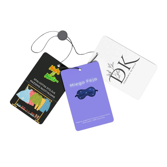 Non-adhesive Paper Labels