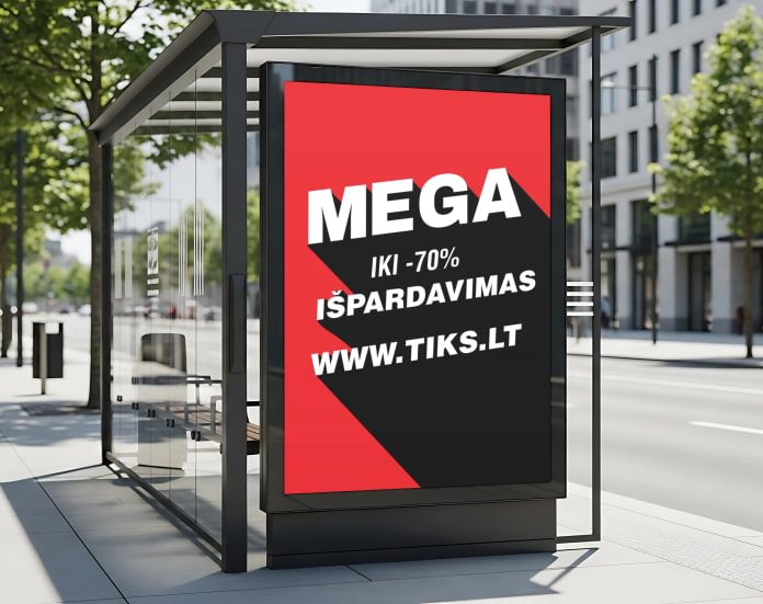 Paper posters for Bus Stops