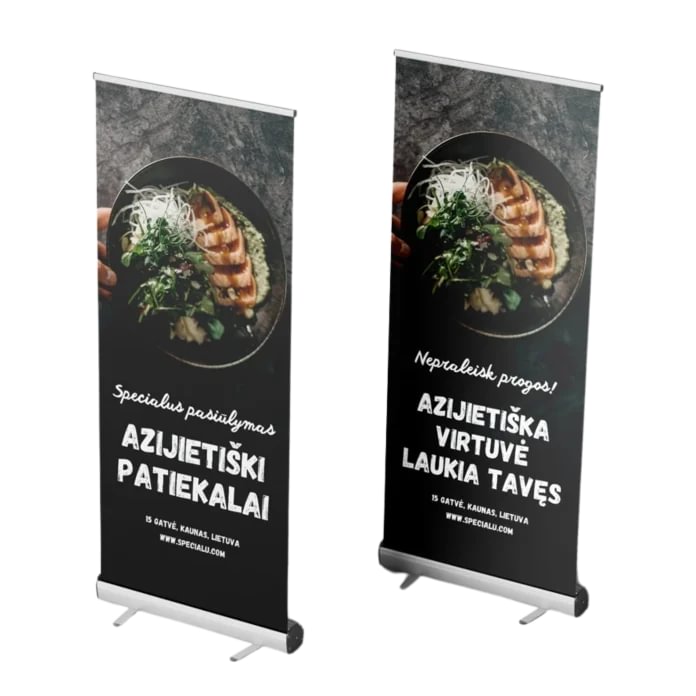 Mobile Double-Sided Roll-up Banner