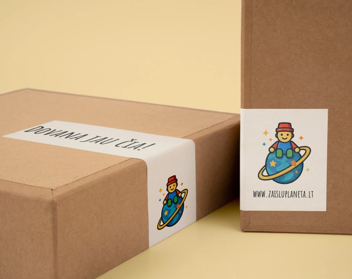 Custom Printed Rectangle Packaging Labels